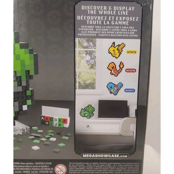 MEGA Pokemon Bulbasaur Pixel Building Kit - 374 pc - 13+ NIB Sealed NM W/ Stand - Picture 3 of 8